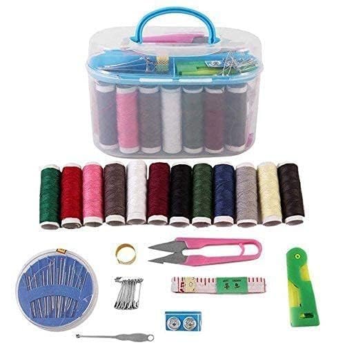 Portable Sewing Kit for Home and Travel, Multipurpose Hand Sewing Set with Needles, Thread and Repair Accessories for Clothes, Buttons, Fabric and Emergency Stitching