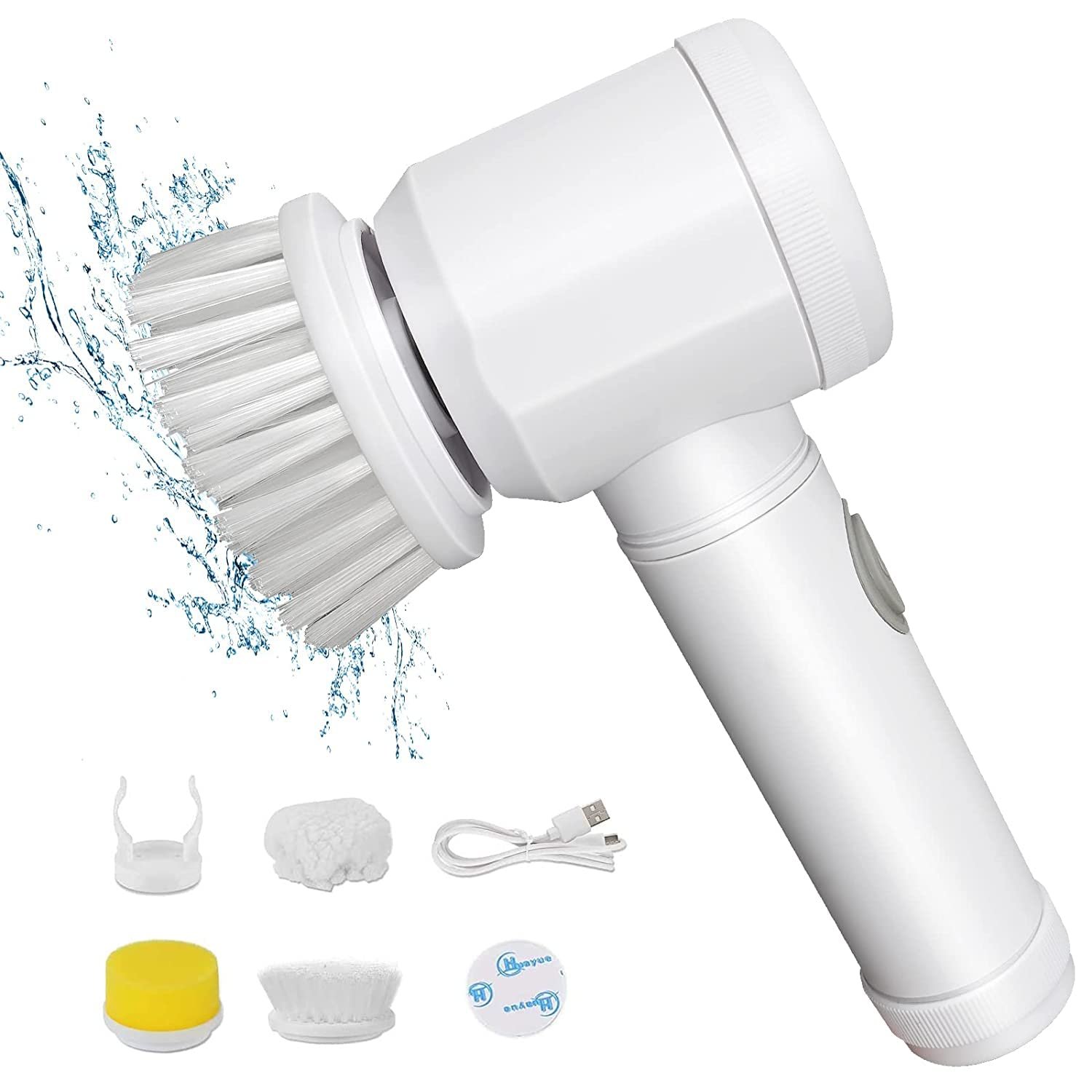 5 in 1 Magic Cleaning Brush, Multipurpose Household Scrubber for Kitchen, Bathroom, Tiles, Sink, Grout and Narrow Gaps, Multi Function Cleaning Brush Set for Home Use