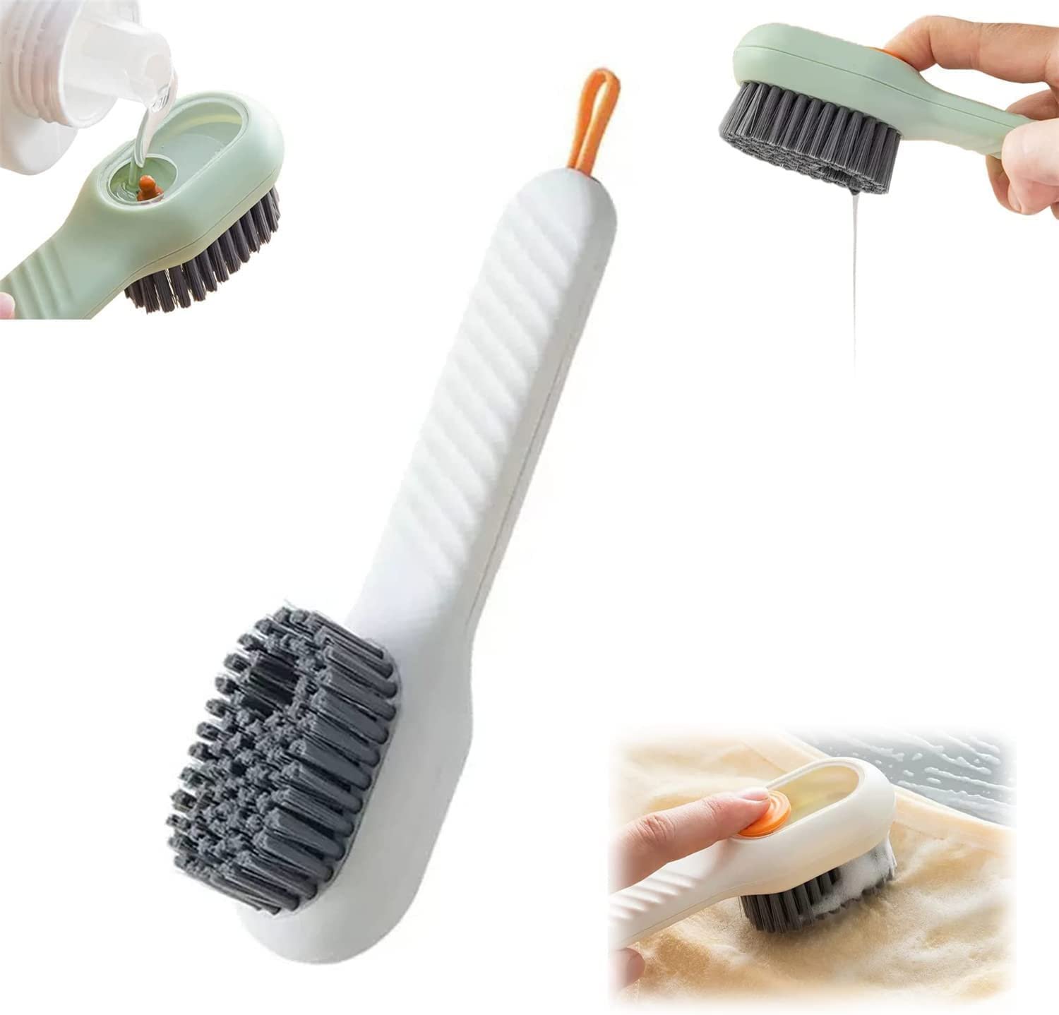 Shoe Cleaning Brush, Multipurpose Footwear Scrubber for Sneakers, Sports Shoes, Slippers and Soles, Handheld Shoe Care Brush for Home and Everyday Cleaning