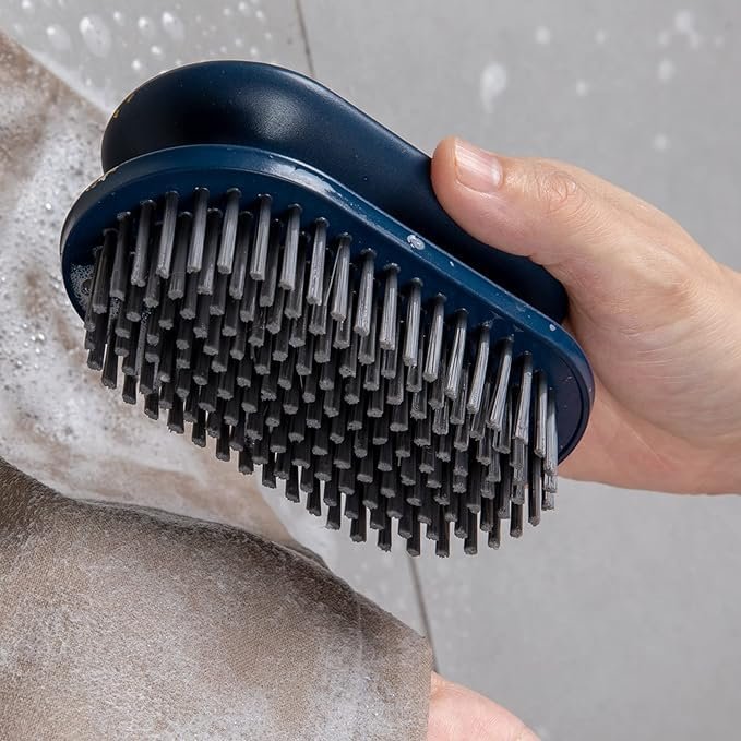 Shoe Stain Cleaning Brush, Handheld Footwear Scrubber for Sneakers, Sports Shoes, Soles and Fabric Shoes, Multipurpose Shoe Care Brush for Dirt and Everyday Marks