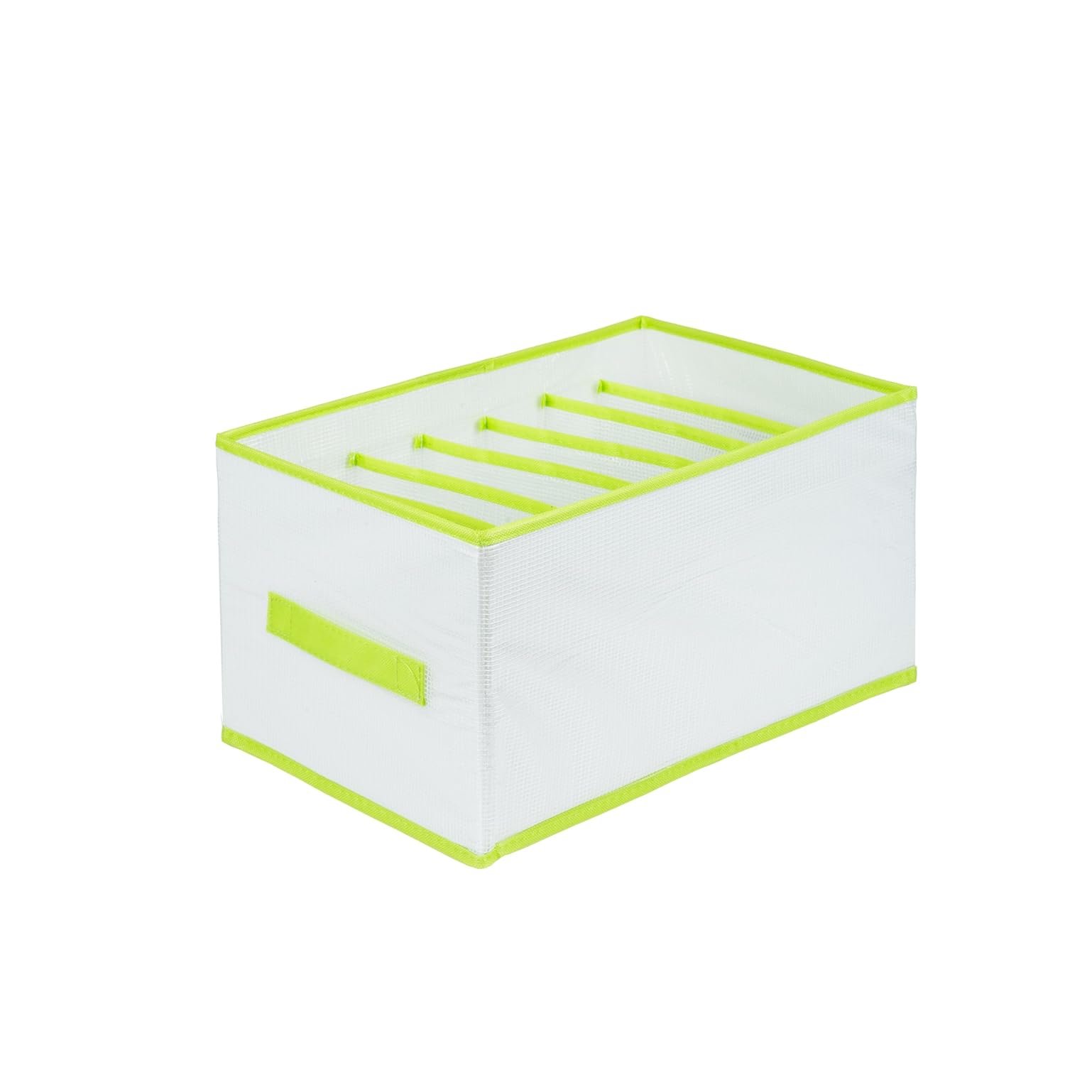 Heavy Duty 7 Compartment Clothes Organizer, Wardrobe Storage Box for Jeans, Pants, Shirts and Garments, Multi Section Closet and Drawer Organizer for Bedroom and Space Saving Home Organization