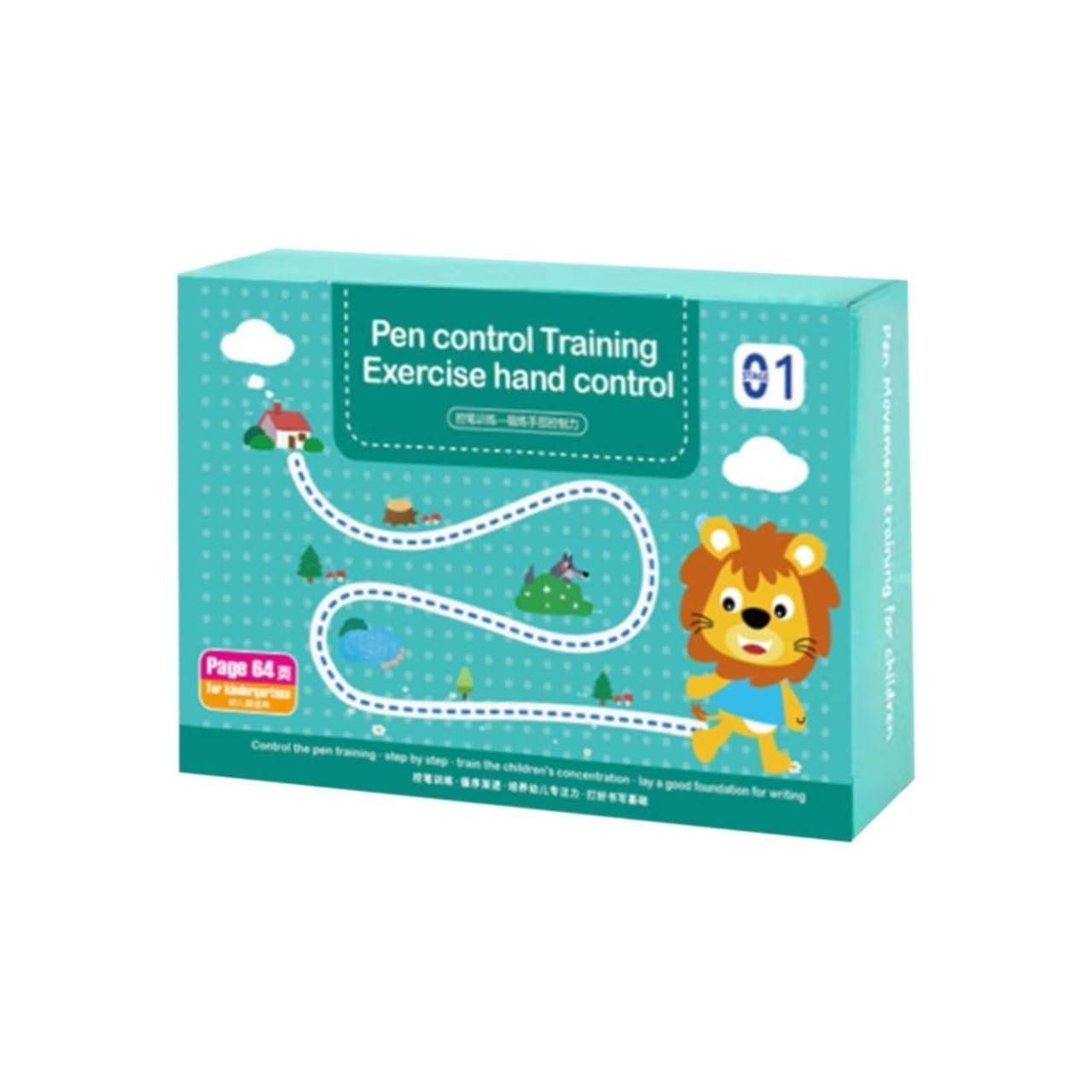Magical Tracing Workbook Set for Kids, Reusable Style Handwriting Practice Books for Letters, Numbers, Lines and Shapes, Preschool Learning Activity Set for Early Writing and Pencil Control Practice
